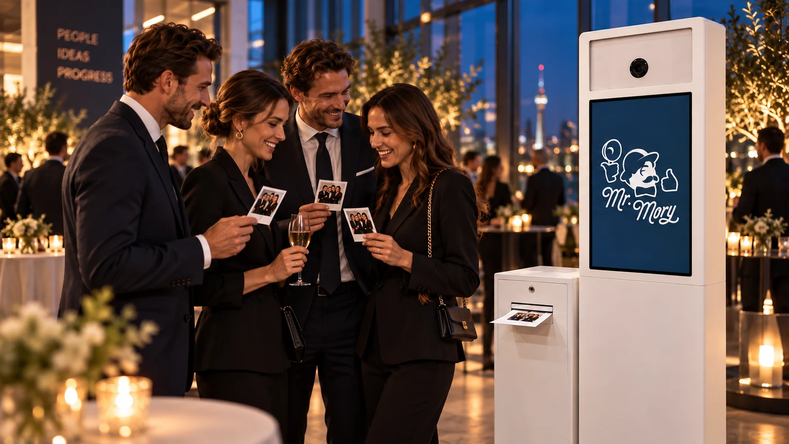 Mister Mory Fotobox bei einem hochwertigen Business-Event